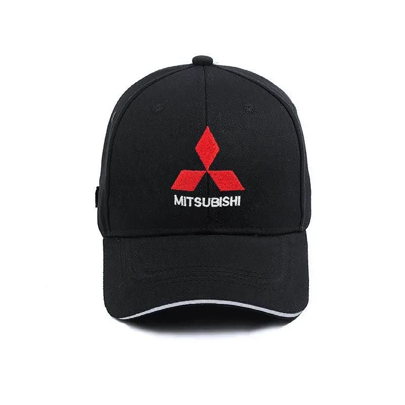 Car Logo Baseball Cap Outdoor Sports Sun Hat Gift For Mitsubishi Lancer ASX Outlander Pajero Carisma L200 Galant EVO