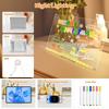 Multifunctional Wipeable Drawing Board & Night Light Art Atmosphere for Kids