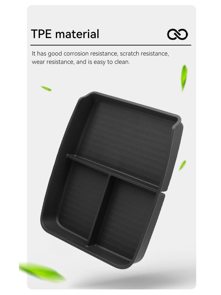 Compatible with 26 Hyundai Palisade Models: Center Console Lower Storage Box Interior Trim Accessories.
