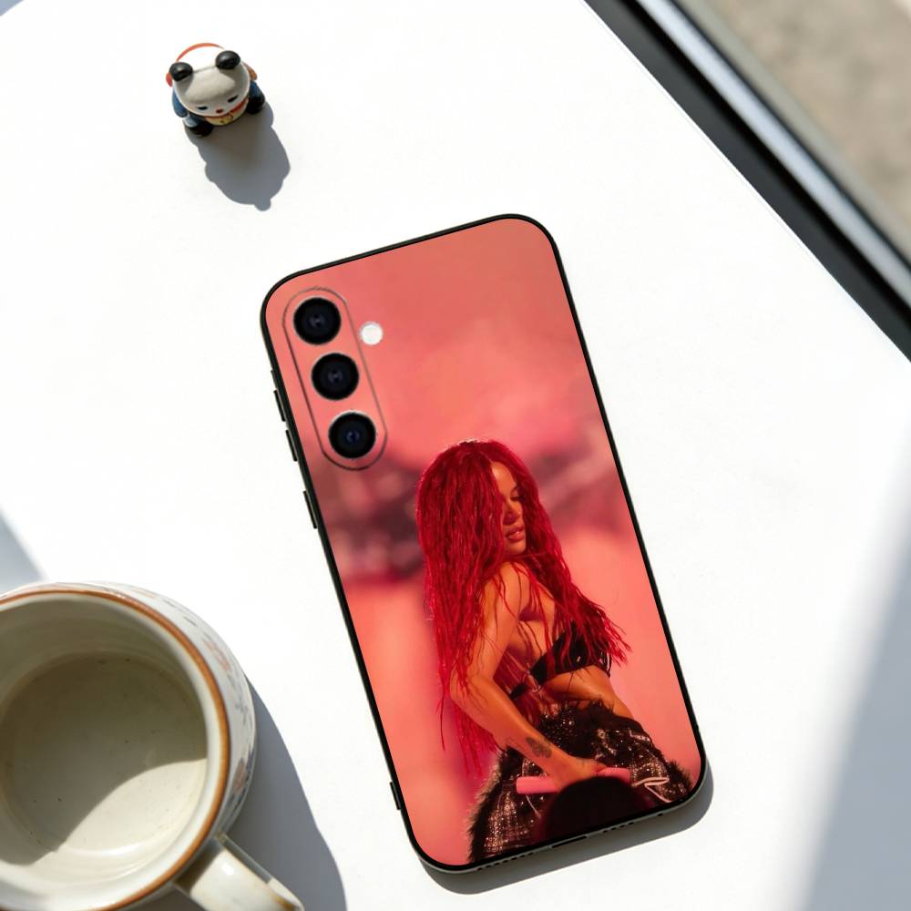 Singer Karol G Phone Case Soft black For Samsung Galaxy A73,A72,A71,A70,A53,A52,A51