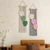 Pink Macrame Leaves Tapestry Wall Decoration Wall Hanging Decor Leaves Tapestry for Living Room