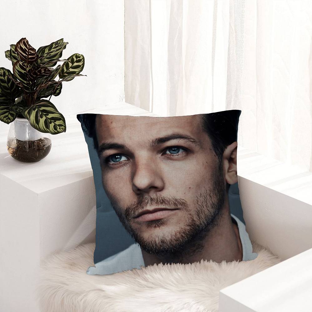 Singer L-Louis T-Tomlinson Cushion Cover Polyester Sofa Cushions Decorative Throw Pillows Home Decoration Pillowcover