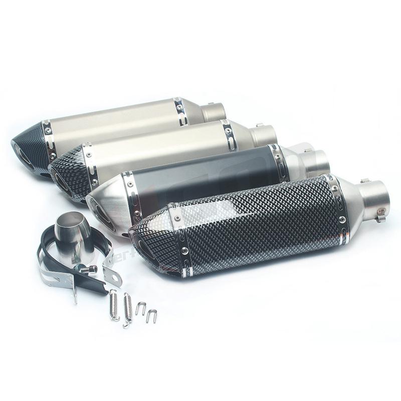 Universal Motorcycle Exhaust Pipe 51mm DB Killer Escape Moto Racing Modified Pit Bike For Kawasaki Z650 Ninja400 Versys 650 MT09