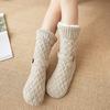 Winter Floor Socks Anti-Slip Fleece Lined House Socks Warm Slipper Socks with Grippers