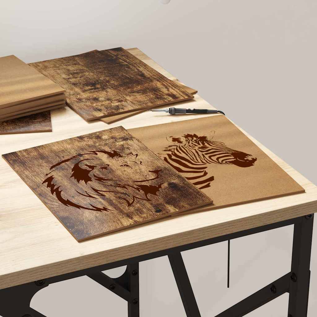 Decorative Panels 50 Pcs Smoked Oak 21 X 30 X 0.27 Cm