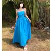 Yunnan Dali Travel Wear Dress Women Sanya Vacation Photo Beach Dress Hainan French Suspender Long Dress Fairy