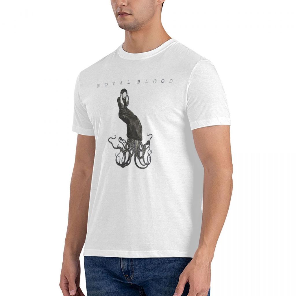 Royal Blood Men's Figure It Out T-shirt White Men cotton Tee Short Sleeve Funny T-Shirt Sports Shirt Man Large Size S-6XL