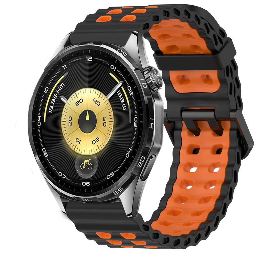 22mm Ocean Silicone Strap for Huawei Watch 5 GT6 Pro GT6 GT5-4-3-2 46mm Bracelet Wristband for Amazfit Bip 6 5 Balance 2 Correa
