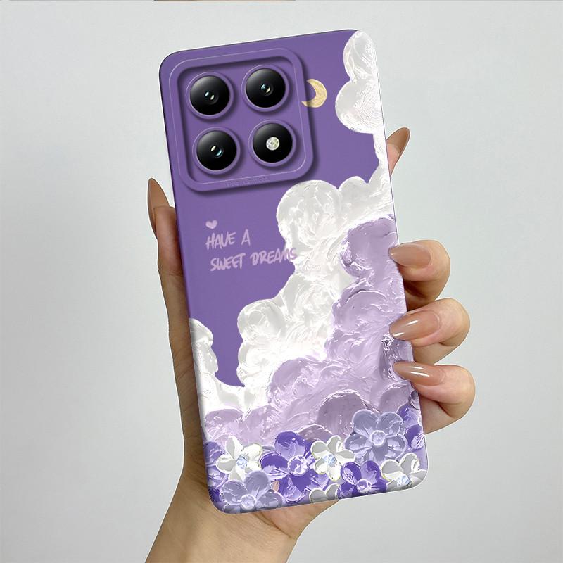 For Xiaomi 14T Pro Phone Case 14Tpro Soft Silicone TPU Sweet Painted Casing Cartoon Printed Shockproof Protective Back Cover