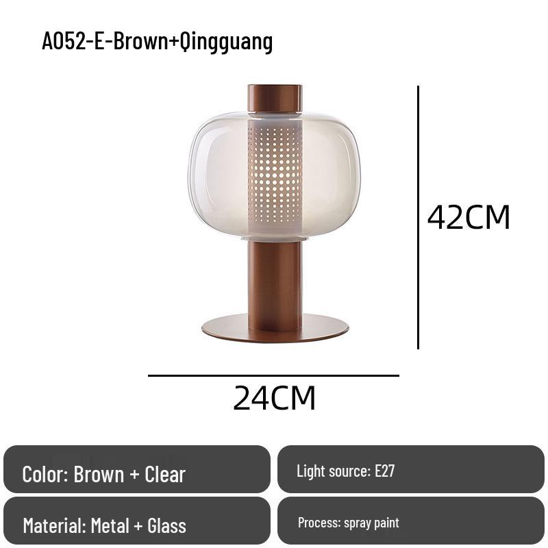 Nordic Modern Minimalist Glass Bedside Lamp for Designer Showrooms, Hotels & B&Bs