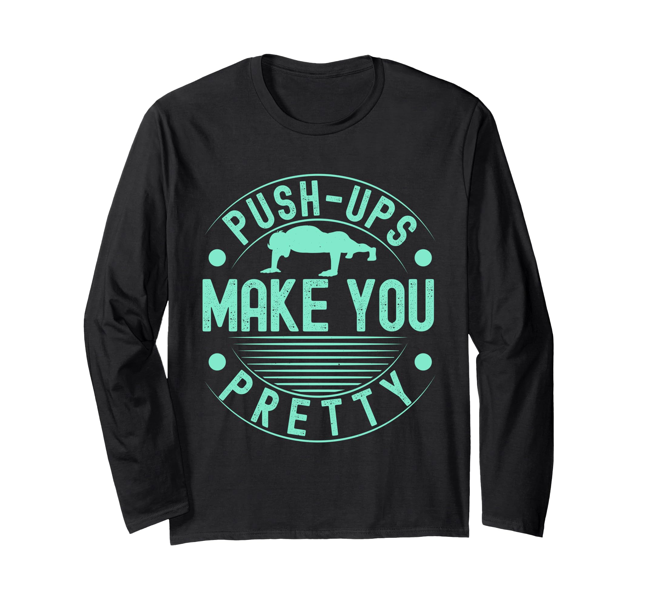 

Fitness Fanatics Push Up Beautiful Girl Gymnastics Gym Long Sleeve T-Shirt