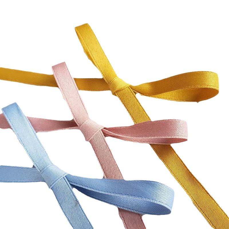 Korejská polyester-bavlna matná stuha pro DIY mašle a vlasové doplňky, 1 cm