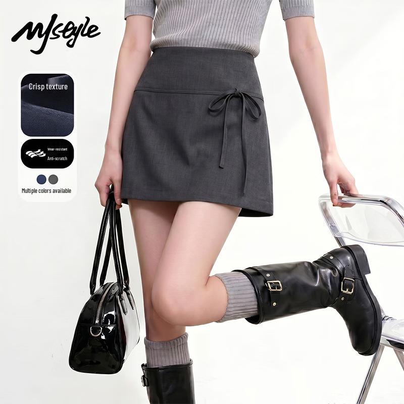 MJ STYLE High-Waisted A-Line Skirt S