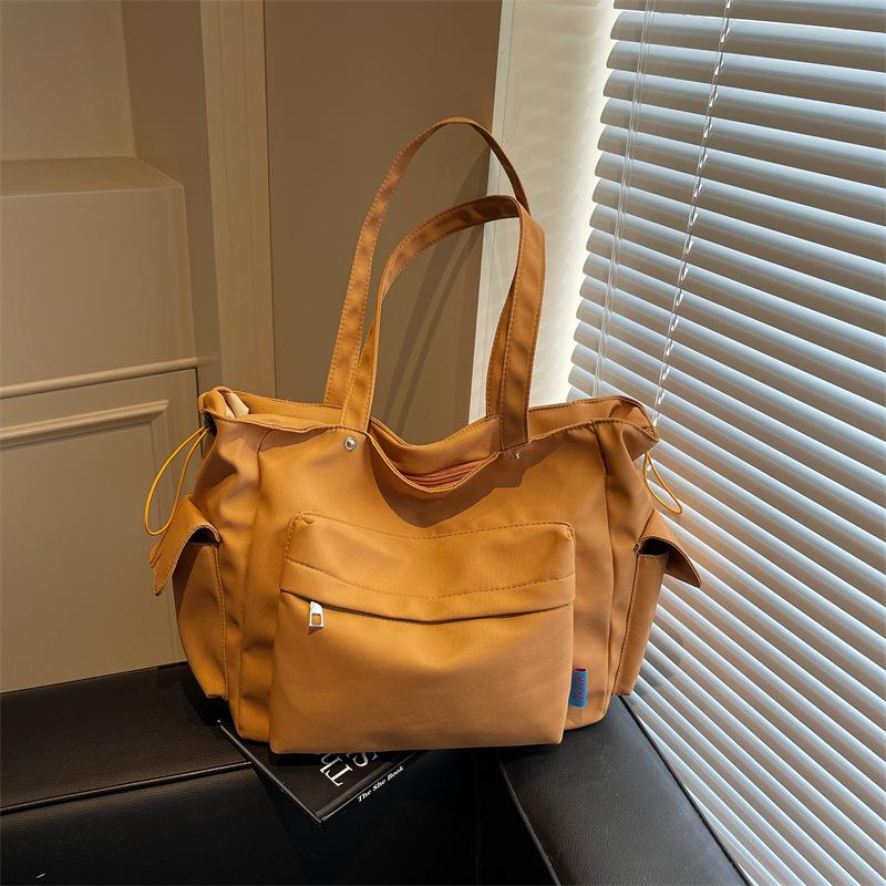 Large Capacity Bag Women's New Fashion Commuter Shoulder Armpit Bag Student Class Portable Tote Bag
