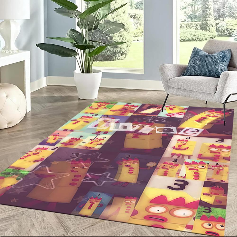 Numberblocks Area Rug Design for Outdoor Study room Entryway Balcony Anti-slip Rug Decorate Offices Perfect Gift for Friends & Family
