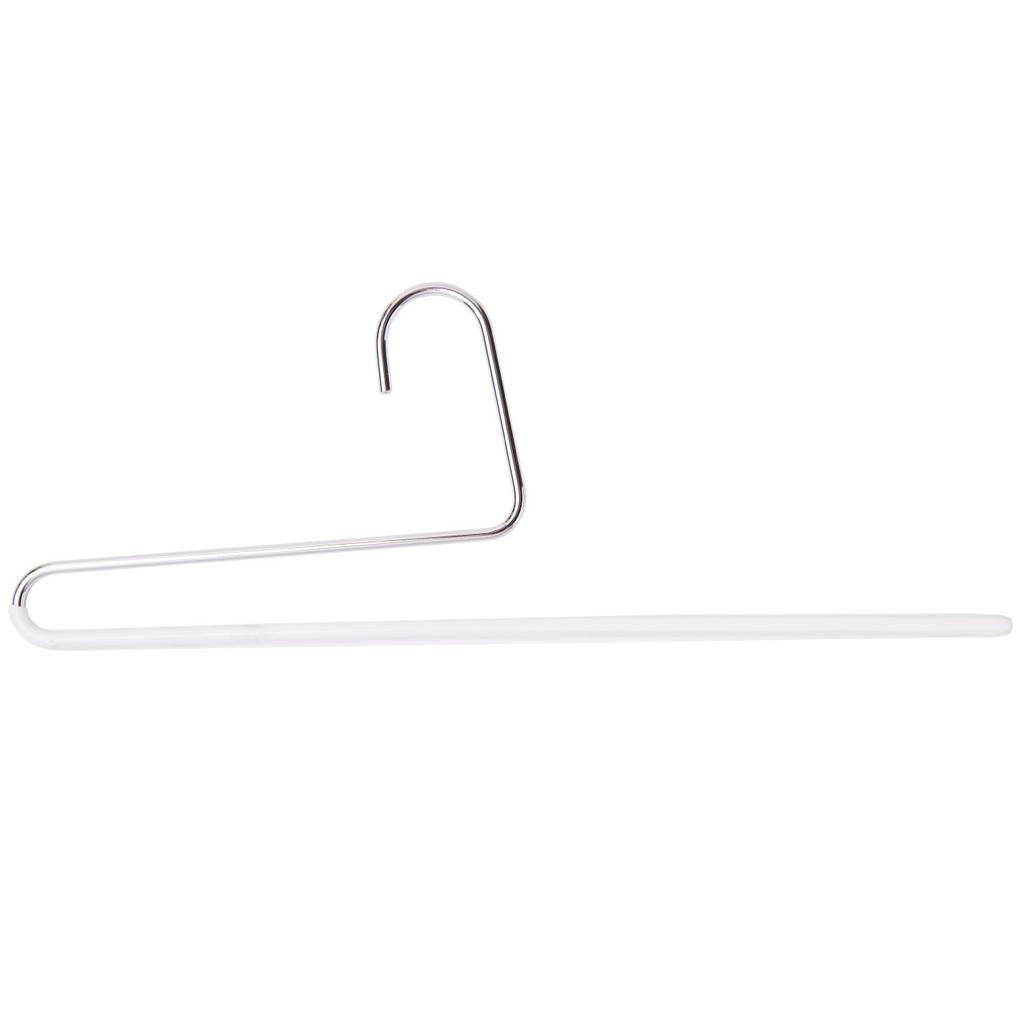 MAWA Pants Set of Steel with Special Plastic Made in Germany Hangers, Single, 10, White, Coating,