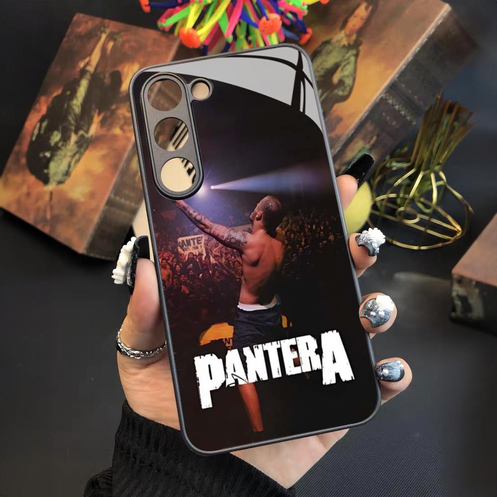 Pantera Ritual Metal Band Phone Case for Samsung Galaxy S24 S23 S22 S21 S20 A24 A34 A54 A53 Note20 M54 Fe Ultra Plus Glass