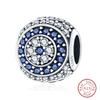 Fit 925 Silver Charms Beads Mysterious Devil's Eye Fatima's Hand Pendant Charms For Women Fine DIY Jewelry