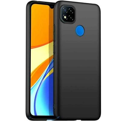 Protective Case - E.F.CONNECTION - Redmi 9C - Soft Silicone - Shockproof - Black