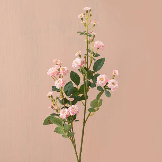 Artificial Flowers Fake Silk Ani Little Rose Realistic Fake Flowers Indoor Outdoor Decoration Wedding Garden Event Photography Prop