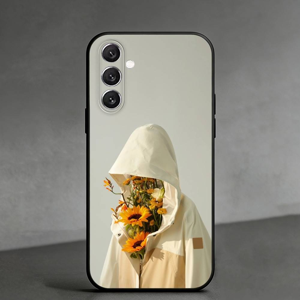 C-Creative portrait art Phone Case For Samsung Galaxy A91,80,73,72 ,71,53,52,32 ,31,22,21s,20,Soft Black Case