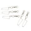 20PCS Fishing Snap Swivels Stainless Steel High Strength B Type Ball Bearing Swivels for Freshwater Saltwater Fishing 4#