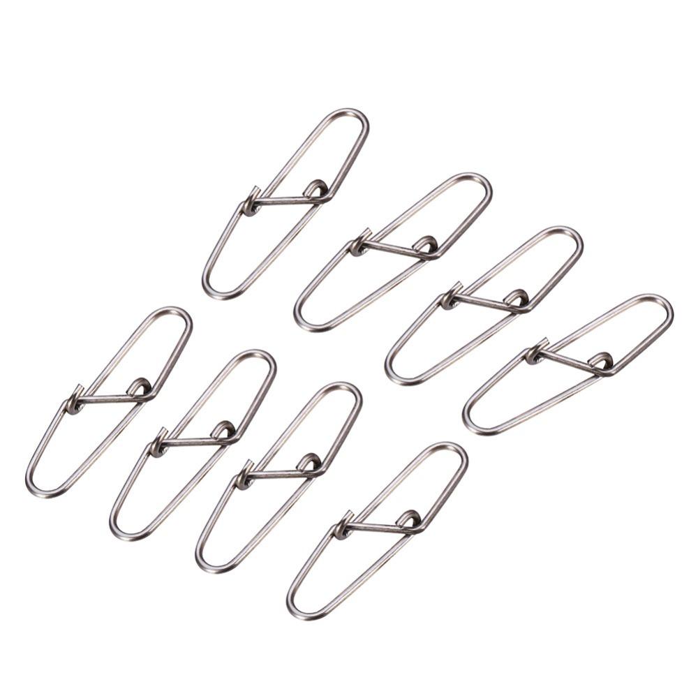 100PCS High Strength Fishing Dual Lock Snaps 0# 1# 2# Fishing Cross Lock Snaps  Sea Fishing