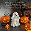 Ghost Ornament With Floating Landscape Base Halloween Party Home Entryway Office Desk Window Spooky Decorations Halloween Gifts