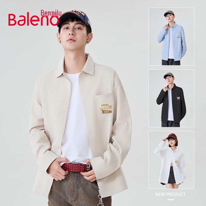 Baleno Men s 2025 Spring Sand-Washed Casual Workwear Shirt 3XL