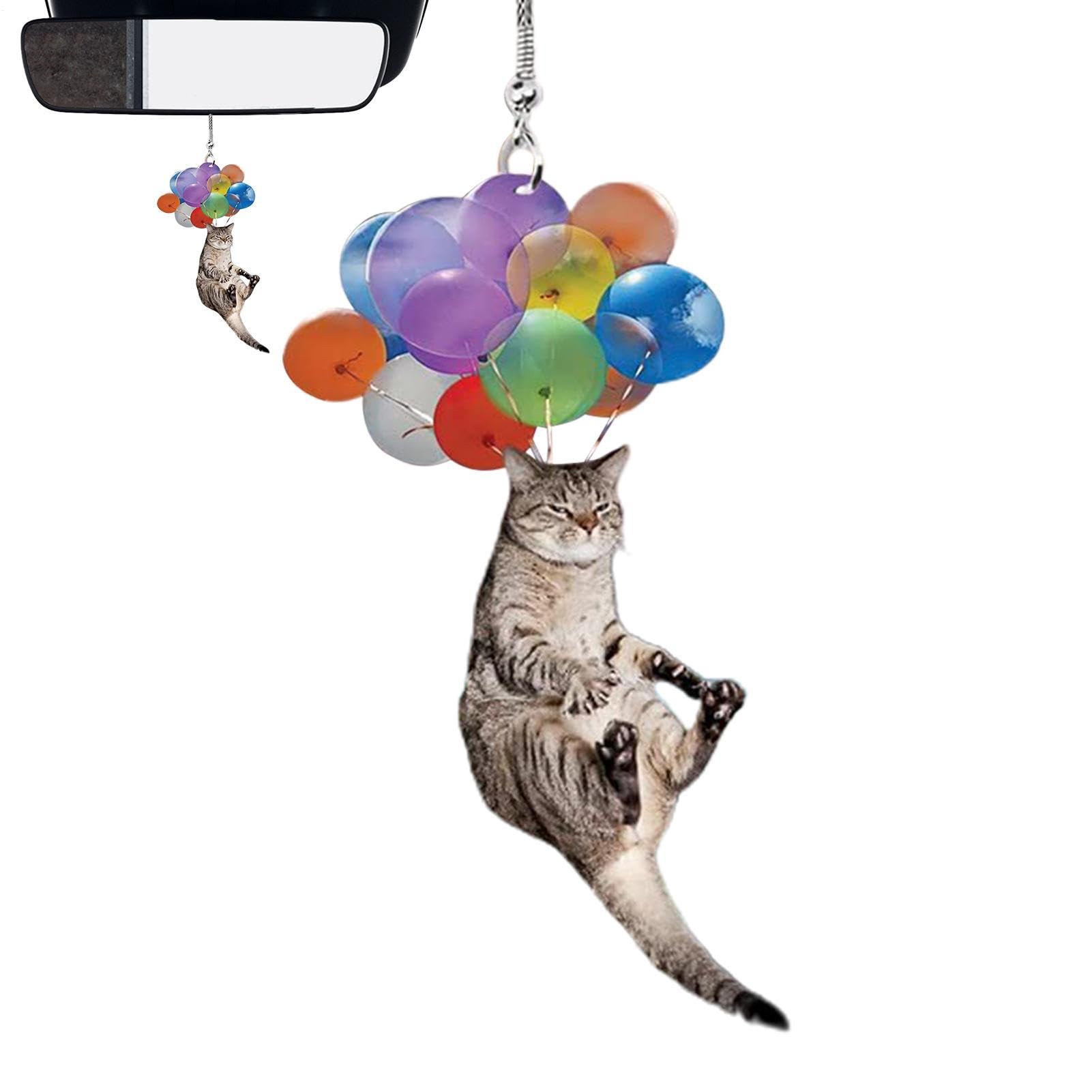 Rearview Mirror Accessories, Cute Cat Car Interior Decoration - Auto Lucky Decoration, Car Charm See description