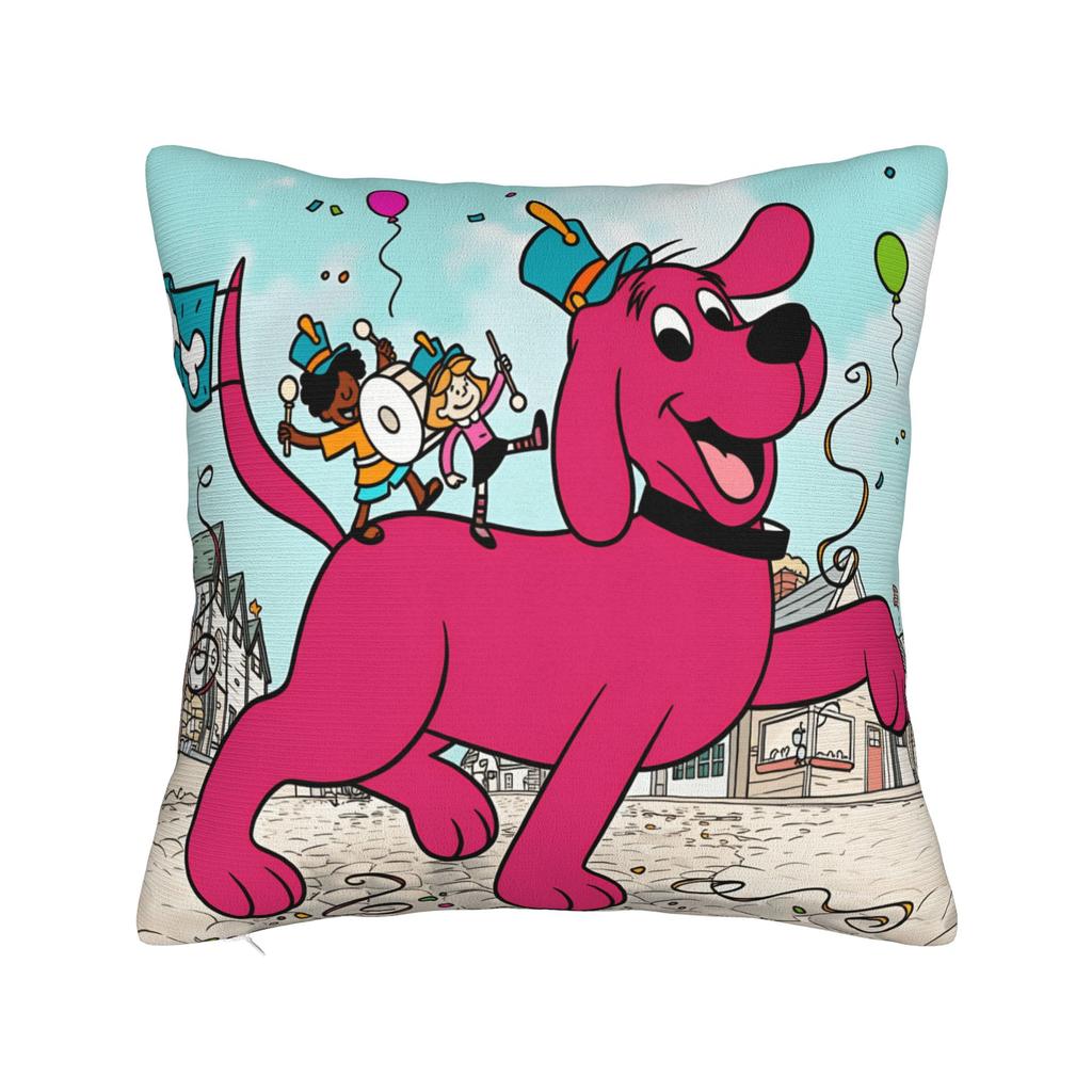 C-Clifford the Big Red Dog Pillow Case Novelty Pillow Cover Soft Pillowcases For Chair Sofa Home Decor