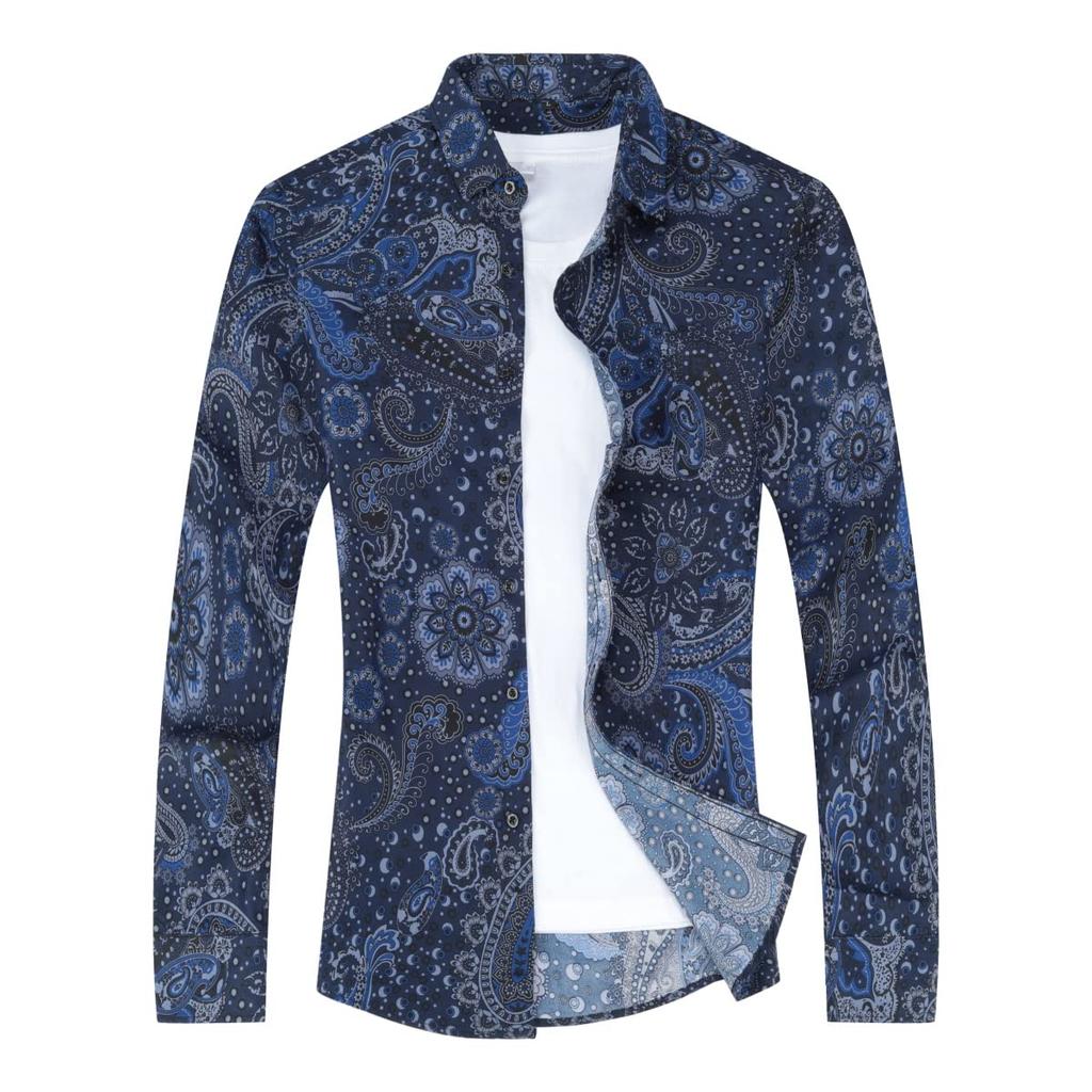 CEEN Breathable Printed Aloha Long Perfect for Resorts and Summer Men's Shirt, Sleeve,