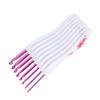 8pcs Crochet Hooks Curved Soft Handle Comfortable Portable Knitting Tool for Weaving EnthusiastPink