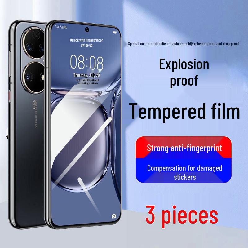 Huawei Pura70 Temperli Cam Ekran Koruyucu - Tam Kapsama, Düşme Önleyici, P70 Standart Sürümü İçin.