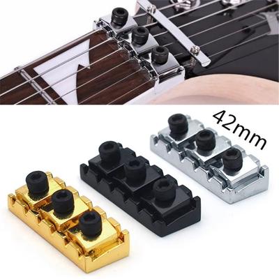 Miwayer 42mm Metal Locking Nut for Floyd Rose Tremolo System, Electric Guitar String Lock Replacement Parts with Wrench Screws
