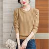 Fall Winter Women's Plus Size Sweater Short Crew Neck Knitwear Sweater Loose Pullover Knit Top Stretch Jumper