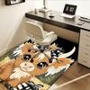 Charming Buffalo Chair Mat Office Carpet with Plaid Bow Design for Home Decor and Gift Ideas
