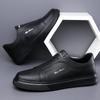 Fashion Summer Men Casual Shoes Soft Leather Mens Tenis Masculino Slip on Boat Shoes Leisure Walk Skateboard Footwear All-match Sneakers