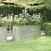 VidaXL Raised Garden Bed Flower Pot Planter Box Raised Bed Patio Terrace Outdoor Galvanized Steel 152x40x68cm 318897