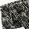Retro High-end Leopard Print Plush Scarf for Women, Thickened In Autumn and Winter, Warm, Windproof and Cold-resistant, Student Scarf Shawl