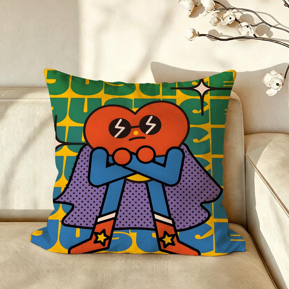 Art BBALI MMENG Cushion Cover Pillow Case Antidustmite Pillowcase Silky Short Plush Sofa Cushion Cover hot