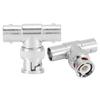 2pcs BNC Male to Female Adapter 3 Way Surveillance Video T Connector Splitter