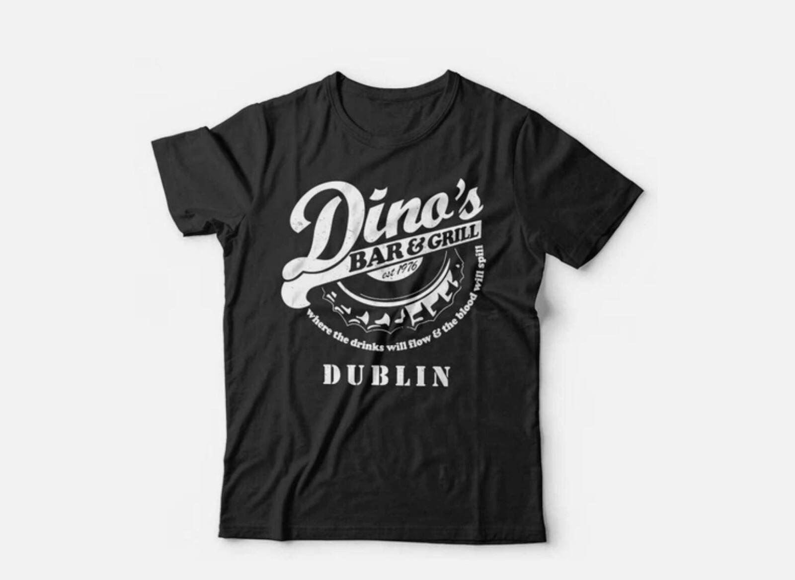 Dinos Bar And Grill Unisex TShirt S5XL Thin Lizzy Music Lynott L