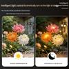 Outdoor Waterproof Solar Chrysanthemum Garden Light for Lawn, Balcony, and Yard Landscaping
