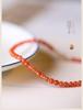 Vintage Cherry Red NanHong Agate Bracelet, 3mm Thin, Natural Red String Women's Gift