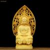Holz Buddha sitzend Shaka Nyorai Buchsbaum Rinzai Hauptbild für Altar Höhe Breite Tiefe Statue, Statue, (Soto Sekte, Sekte), (gesamt 10cm, 6cm,