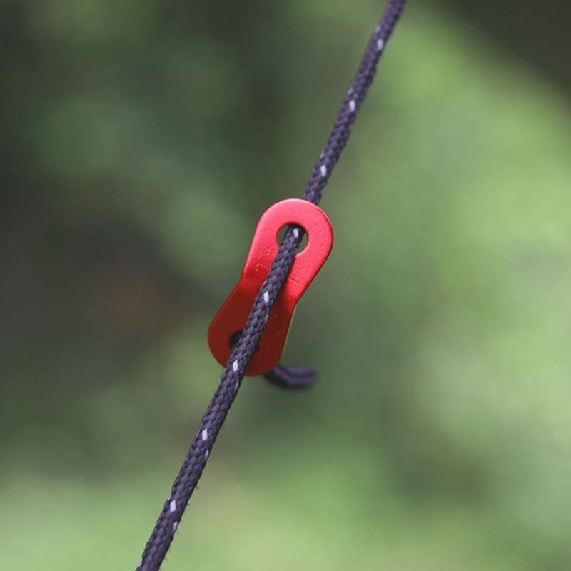 Wiederverwendbare Zelt Schnallen Zelt Befestigungen Schnalle Aluminiumlegierung Zelt Seilschnalle Zeltseil Spanner Wiederverwendbare Zeltbefestigungen