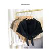 Korean Japanese Style Solid Striped Hollow Large Triangle Scarf For Women