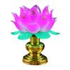 Pink Lotus Lamp Exquisite Temple Decoration Creative Worship Lamp  Worship