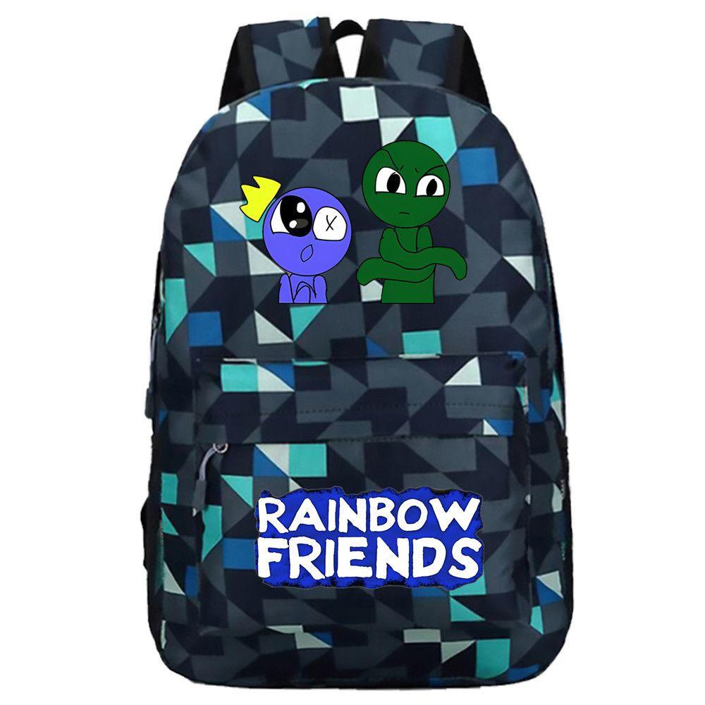 Roblox Rainbow Friends Large Capacity Student Backpack Bag Book